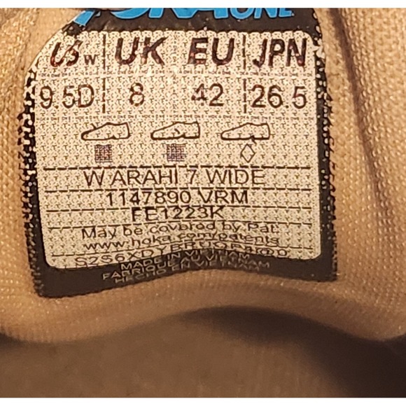 Hoka One One Shoes Womens 9.5D Wide Gray Arahi 7 Sneakers 1147890‎ VRM - Picture 12 of 12